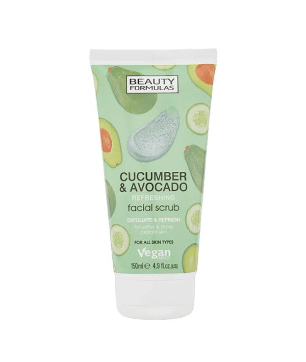 Beauty Formulas Cucumber And Avocado Facial Scrub 150ml